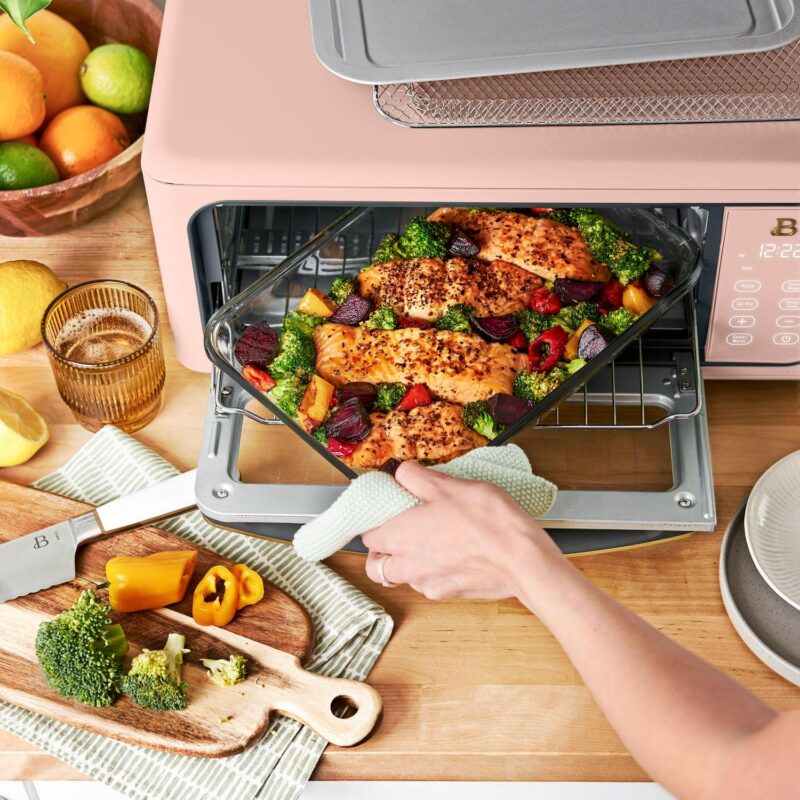 Beautiful Infrared Air Fry Toaster Oven, 9-Slice, 1800 W, Rose by Drew Barrymore - Image 2