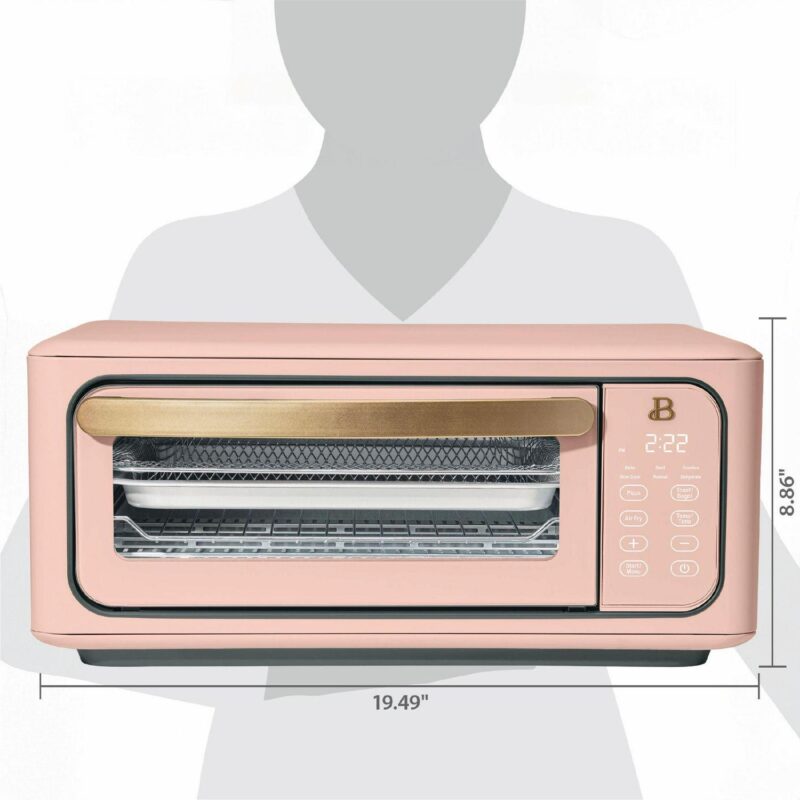 Beautiful Infrared Air Fry Toaster Oven, 9-Slice, 1800 W, Rose by Drew Barrymore - Image 11