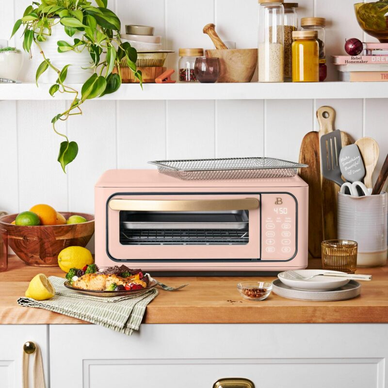 Beautiful Infrared Air Fry Toaster Oven, 9-Slice, 1800 W, Rose by Drew Barrymore - Image 3