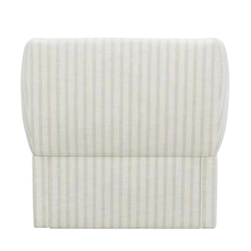 Beautiful Neutral Stripe Accent Chair - Image 11