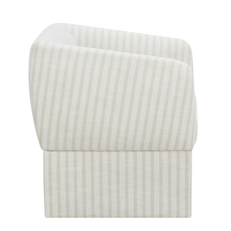 Beautiful Neutral Stripe Accent Chair - Image 10