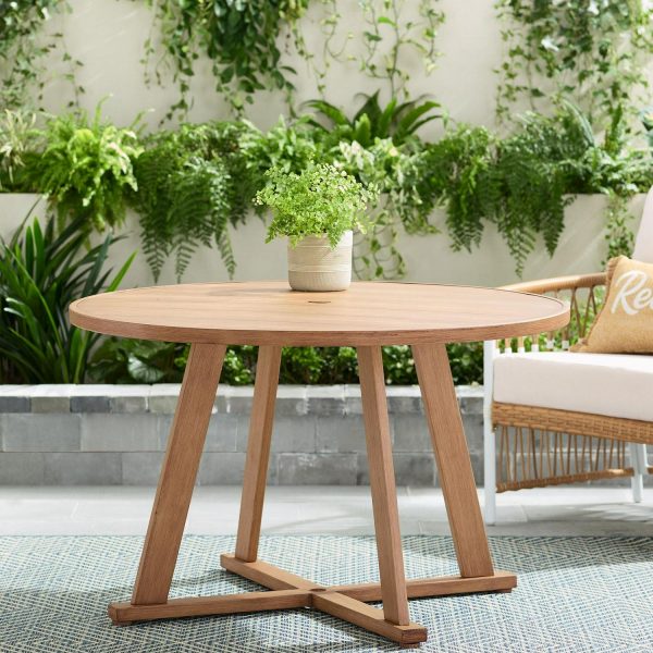 Better Homes and Gardens Lilah Outdoor 44  Round Metal Top Dining Table
