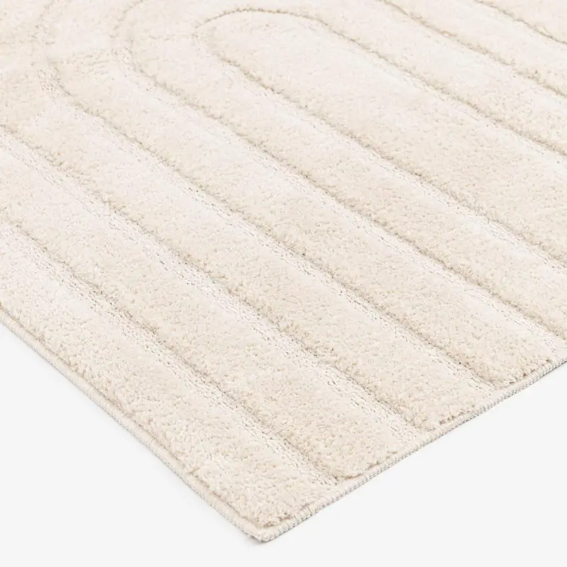 Better Homes and Gardens Arches Hi Low Indoor Area Rug, Ivory, 6'7 x9' - Image 6