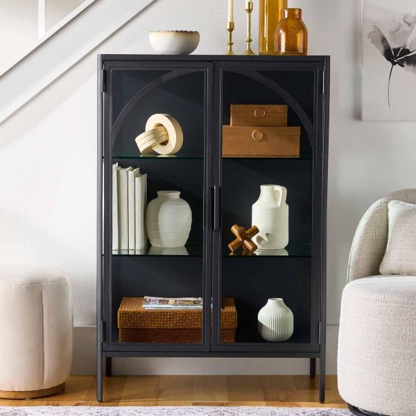 Better Homes and Gardens Nola Accent Cabinet, Black Finish