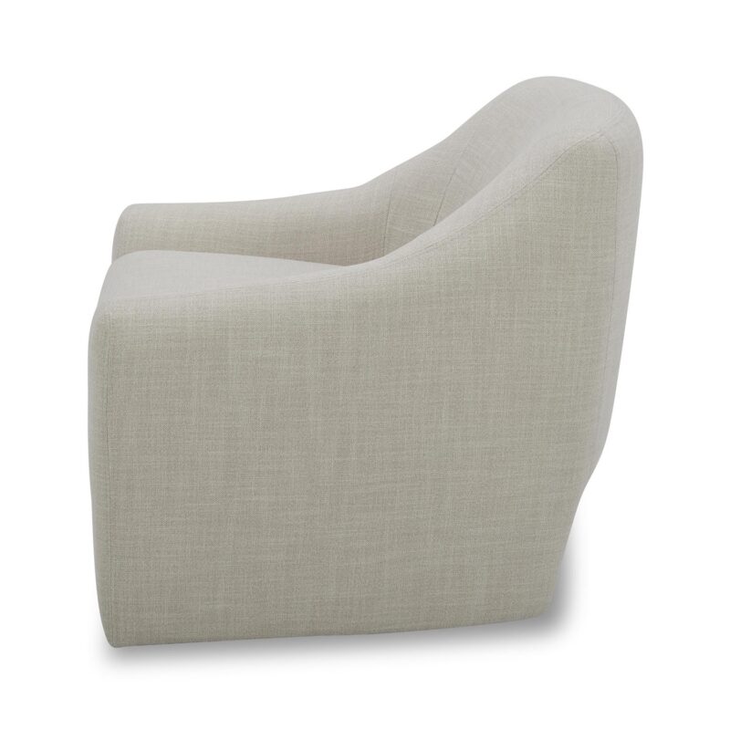 Better Homes and Gardens Emerson Curvy Accent Chair, Cream Linen - Image 5