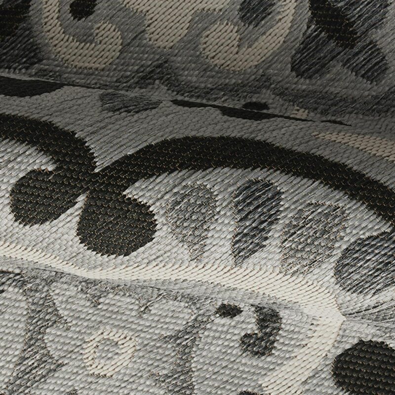 Better Homes and Gardens Black and White Medallion 9'x12' Outdoor Rug - Image 5
