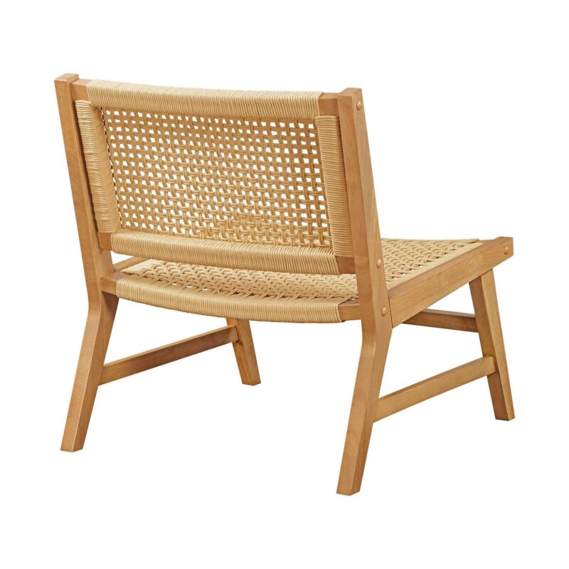 Better Homes and Gardens Vista Woven Accent Chair, Light Honey Finish - Image 8