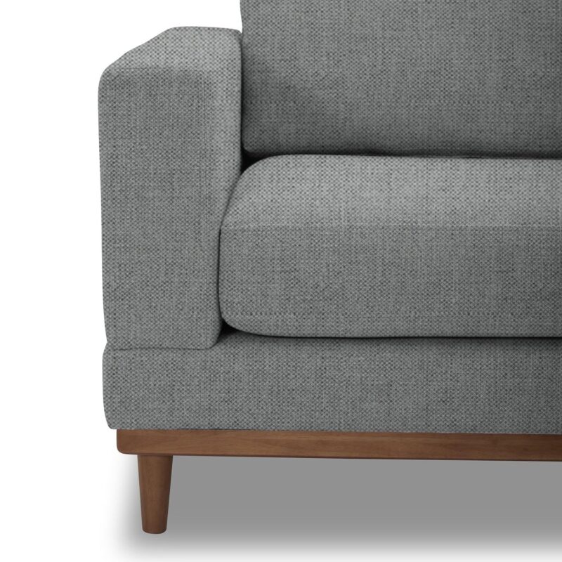 Better Homes and Gardens Springwood Wood Frame 83.46  Couch, Gray - Image 4