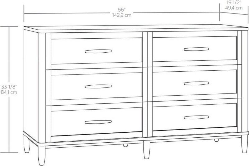 Better Homes and Gardens Springwood Caning 6-Drawer Dresser, Light Honey Finish - Image 9