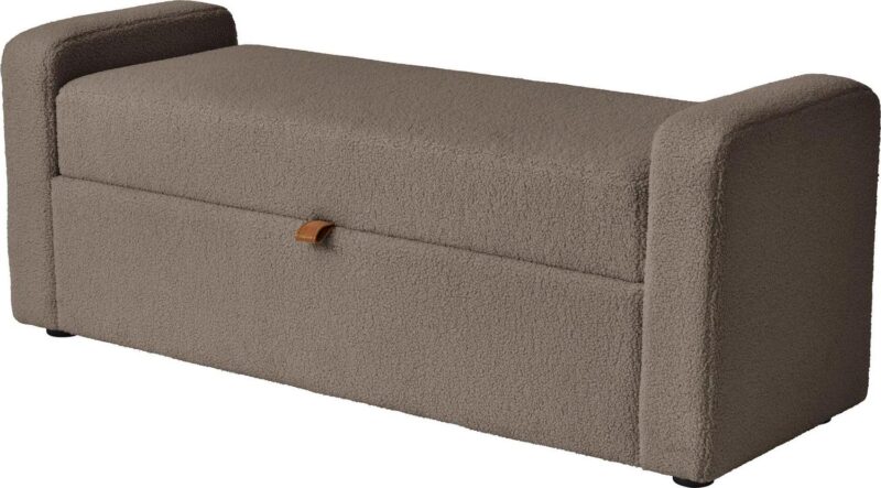 Better Homes and Gardens Springwood 55.12  Storage Bench, Truffle Brown - Image 4