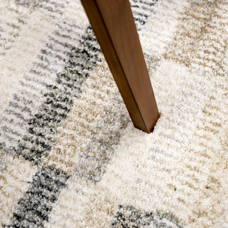 Better Homes and Garden Netural Stripe Area Rug, Grey, 9' x 13' - Image 3