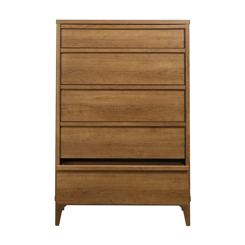 Better Homes and Gardens Greyson 5-Drawer Dresser, Acorn Finish - Image 6