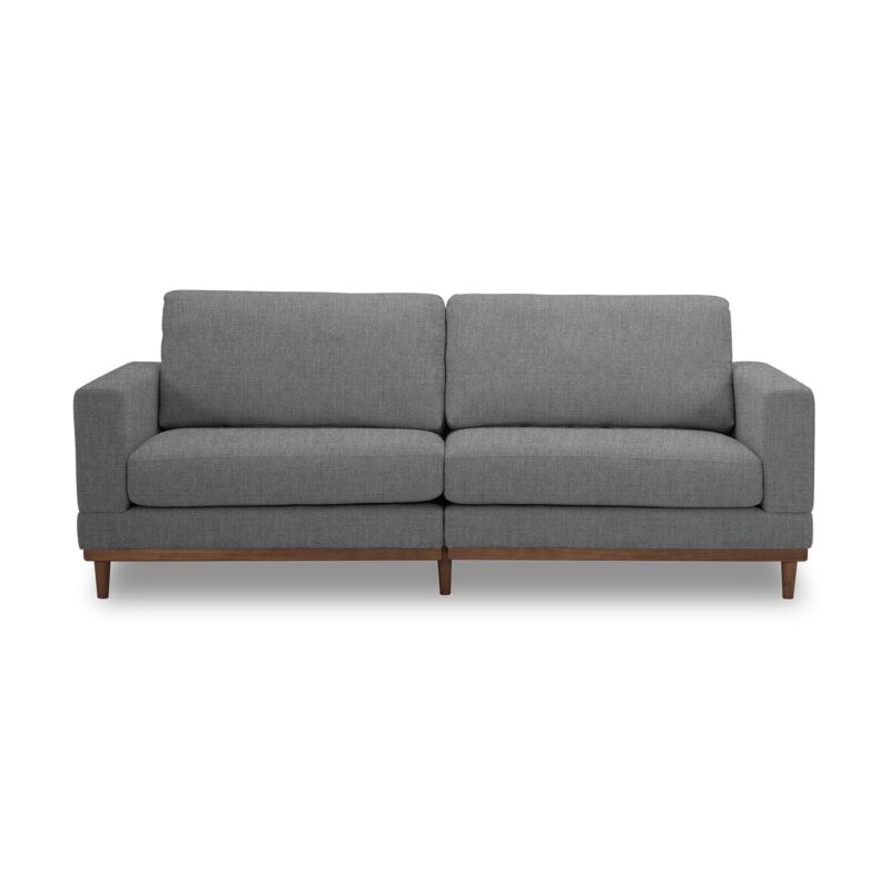 Better Homes and Gardens Springwood Wood Frame 83.46  Couch, Gray - Image 3