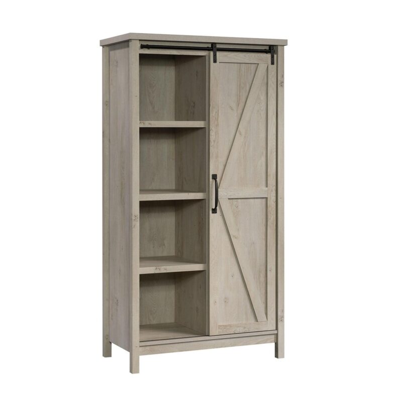 Better Homes and Gardens Modern Farmhouse Bookcase Storage Cabinet, Rustic White Finish - Image 7