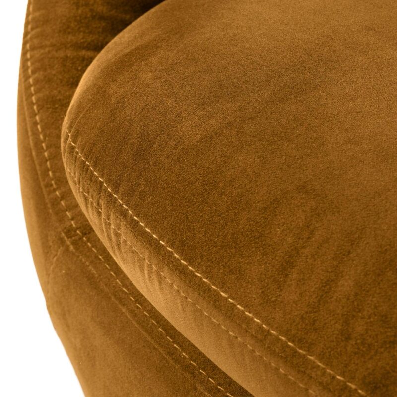 Better Homes and Gardens Mira Swivel Chair, Ochre Velvet - Image 6