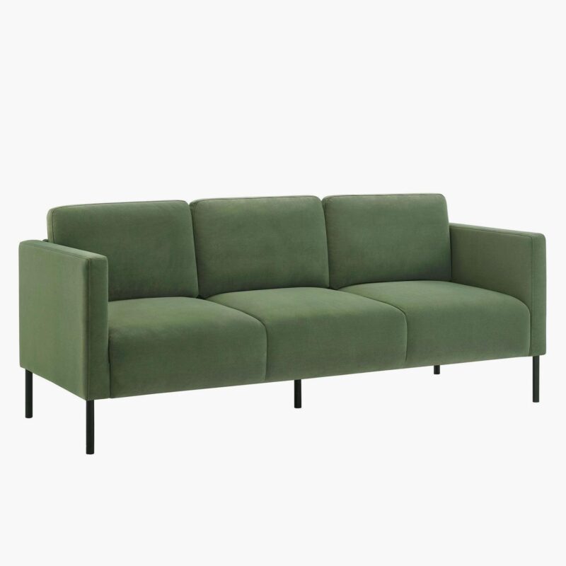 Better Homes and Gardens Wyatt Velvet Sofa, Sea Turtle - Image 4