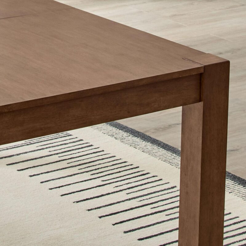Better Homes and Gardens Bryant Solid Wood Extendable Dining Table, Walnut Finish - Image 8