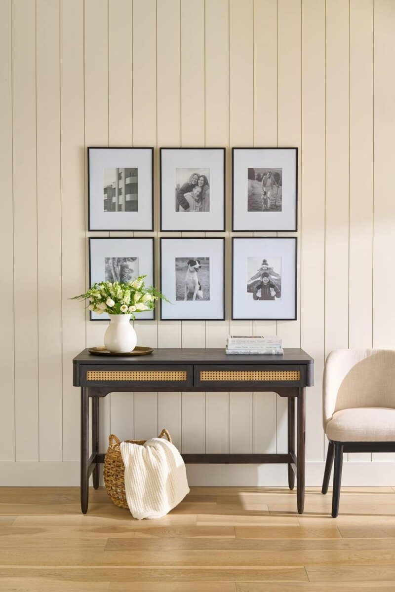 Better Homes and Gardens Springwood Caning Desk, Charcoal Finish - Image 8