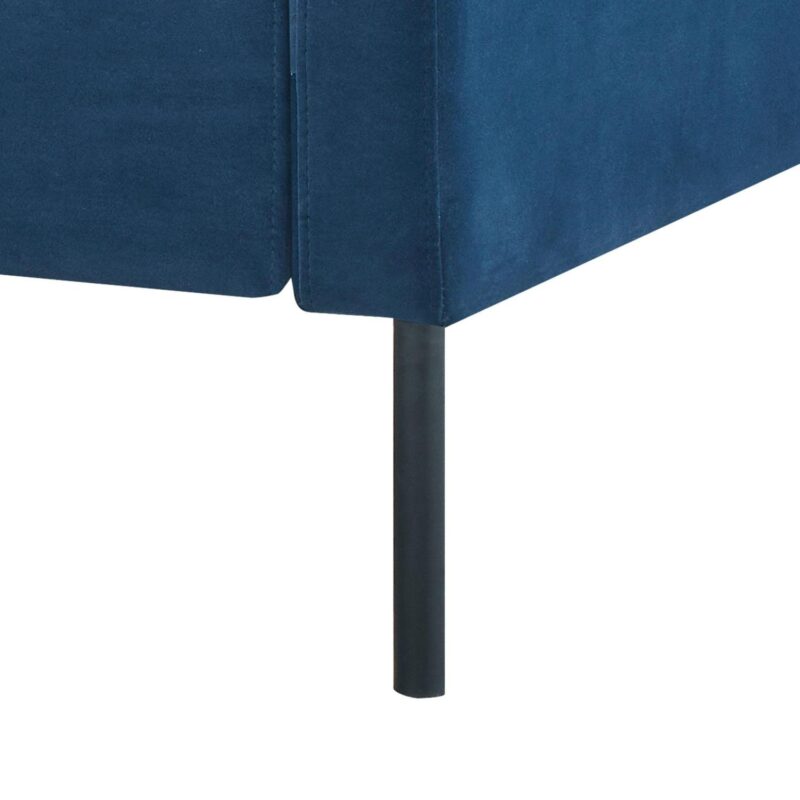 Better Homes and Gardens Wyatt Velvet Sofa, Blue Cove - Image 4