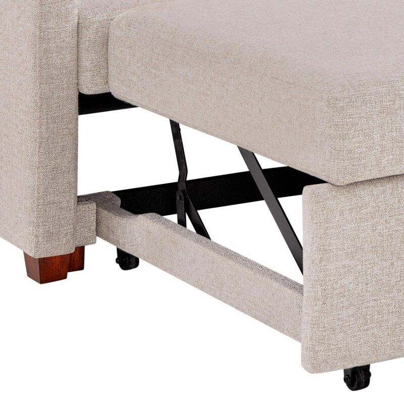 Better Homes and Gardens Nolan Pull Out Sleeper Chair, Wheat - Image 15