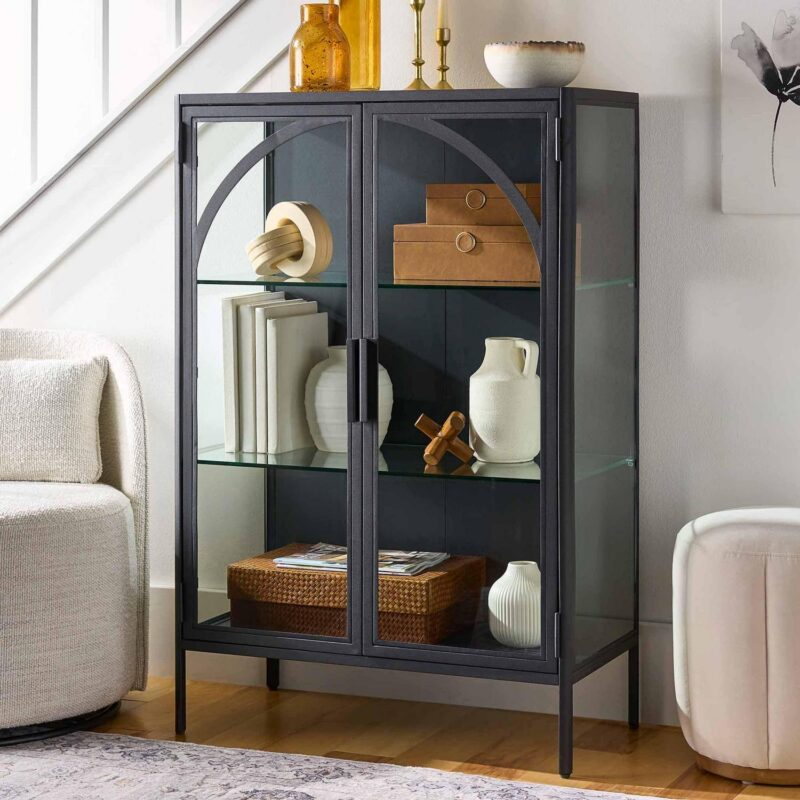 Better Homes and Gardens Nola Accent Cabinet, Black Finish - Image 5