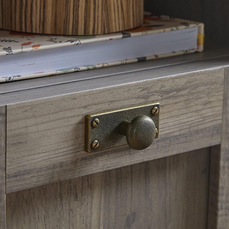 Better Homes and Gardens Modern Farmhouse L-Desk, Rustic Gray Finish - Image 7
