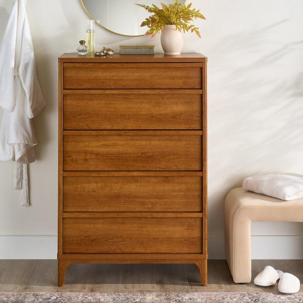 Better Homes and Gardens Greyson 5-Drawer Dresser, Acorn Finish