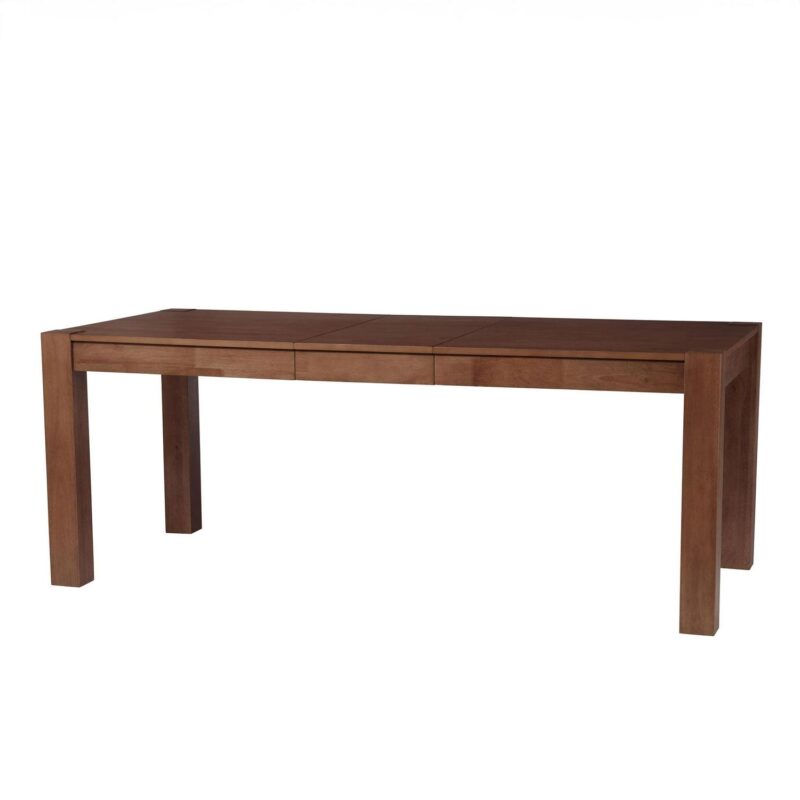 Better Homes and Gardens Bryant Solid Wood Extendable Dining Table, Walnut Finish - Image 9