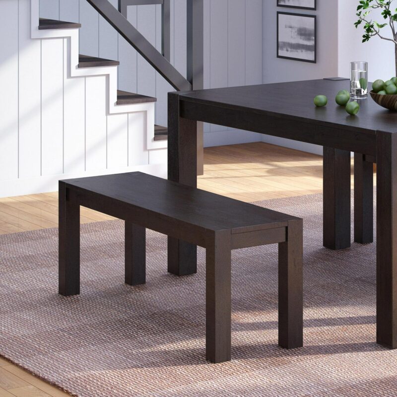 Better Homes and Gardens Distressed Dining Chairs (set of 2) and Modern Dining Bench Set - Image 2