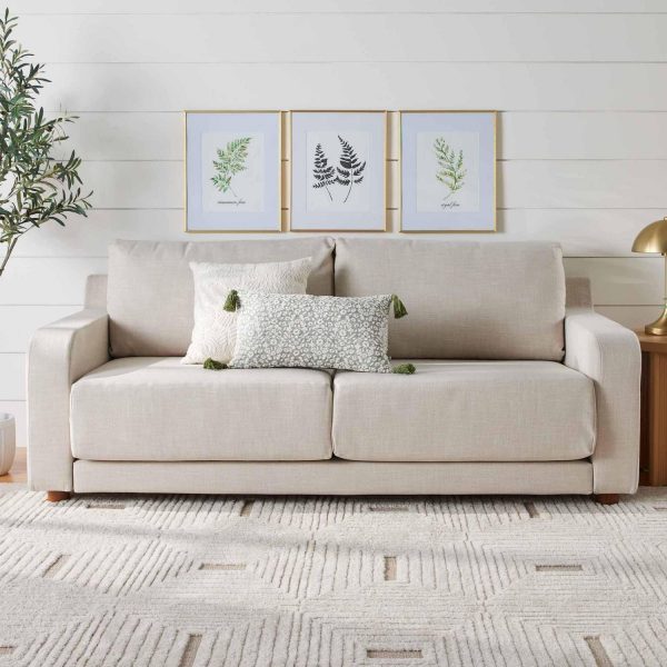 Better Homes and Gardens Owen 85.04  Slope Arm Sofa, Effie Linen
