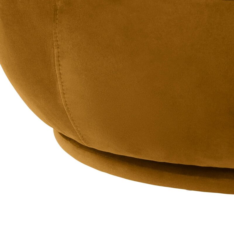 Better Homes and Gardens Mira Swivel Chair, Ochre Velvet - Image 5