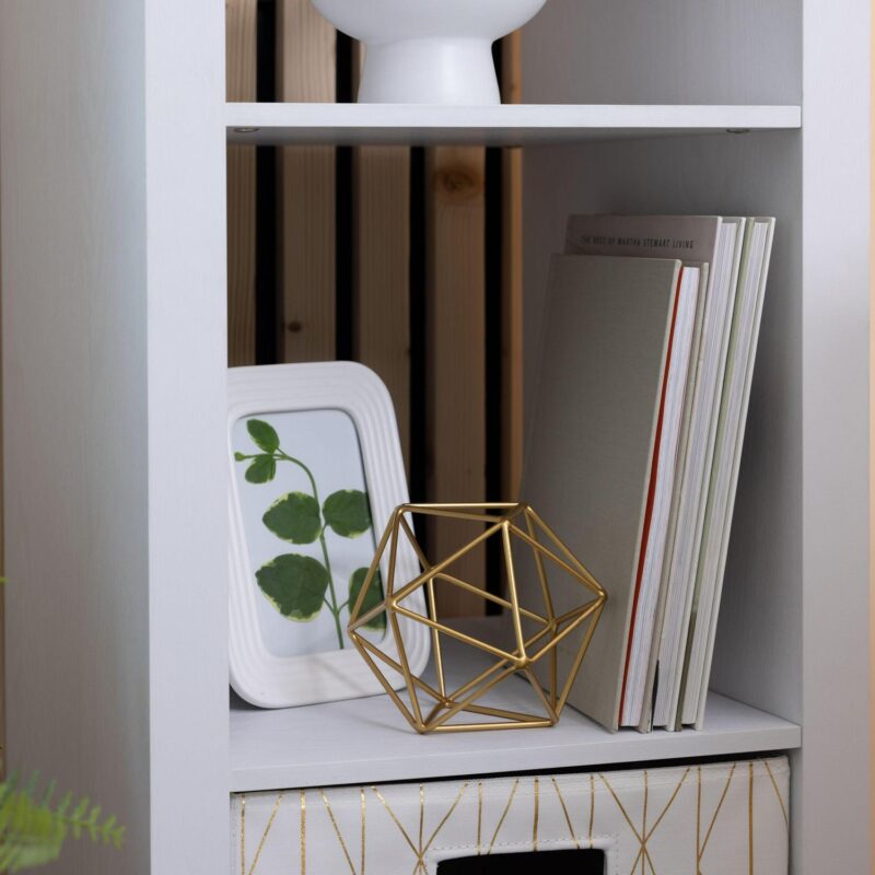 Better Homes and Gardens 5-Cube Vertical Storage Organizer, White Texture - Image 6