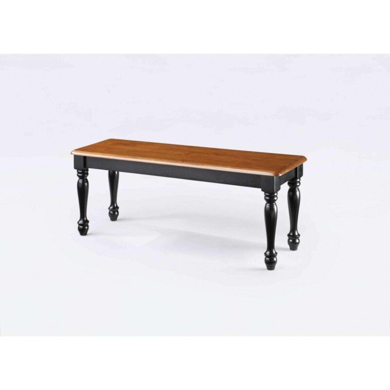 Better Homes and Gardens Transitional Dining Chairs and Farmhouse Dining Bench, Black Finish - Image 3