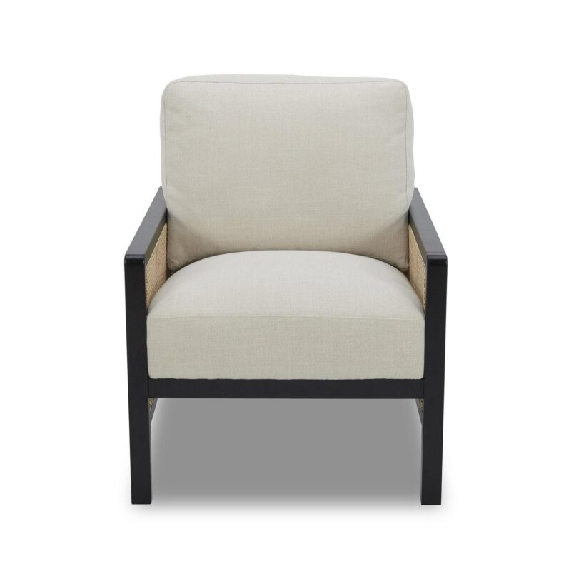 Better Homes and Gardens Springwood Caning Accent Chair, Charcoal Finish - Image 3