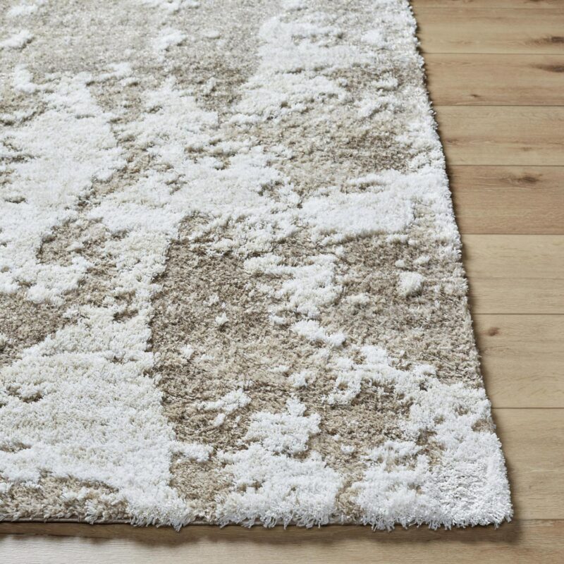 Better Homes and Gardens Brown Abstract High/Low Shag Area Rug, Brown, 7'10  x 10' - Image 4