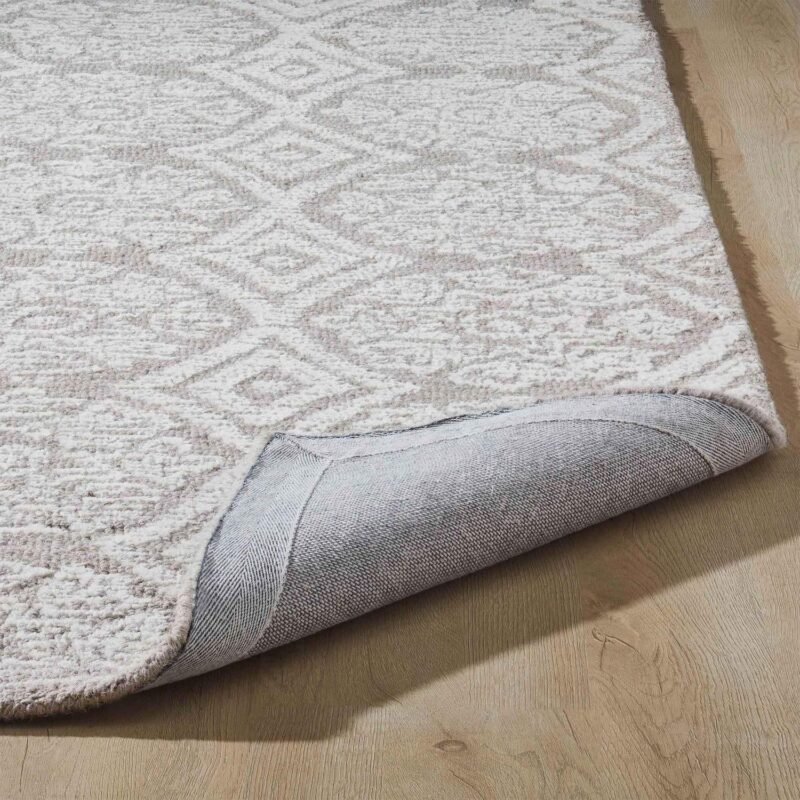 Better Homes and Gardens Suzani Taupe Medallion Wool Indoor Area Rug, 8' x 10' - Image 2