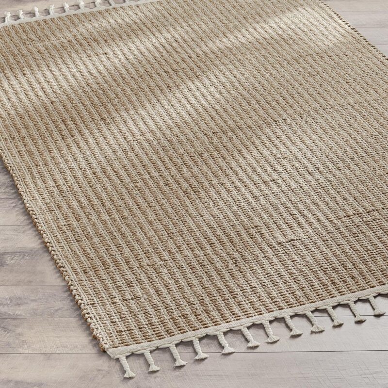 Better Homes and Gardens Ivory Natural Striped Rug by Dave and Jenny Marrs, 7'x10' - Image 3