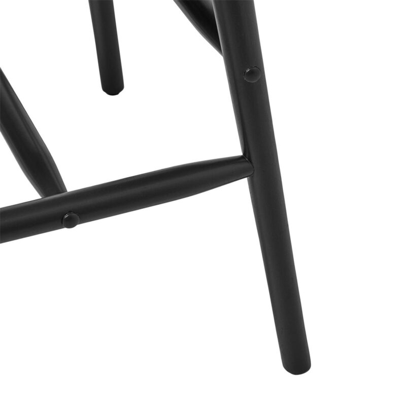 Better Homes and Gardens Gerald Counter Stool 2 Pack, Rich Black Finish - Image 4