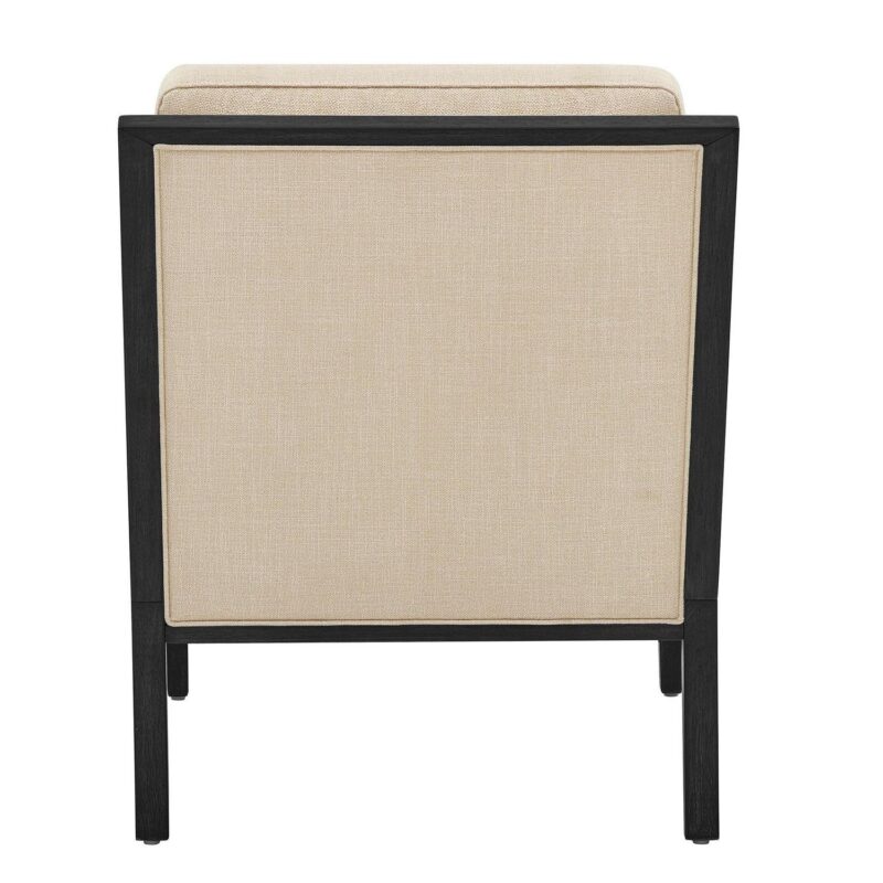 Better Homes and Gardens Windsor Linen Armchair, Espresso Wood - Image 11