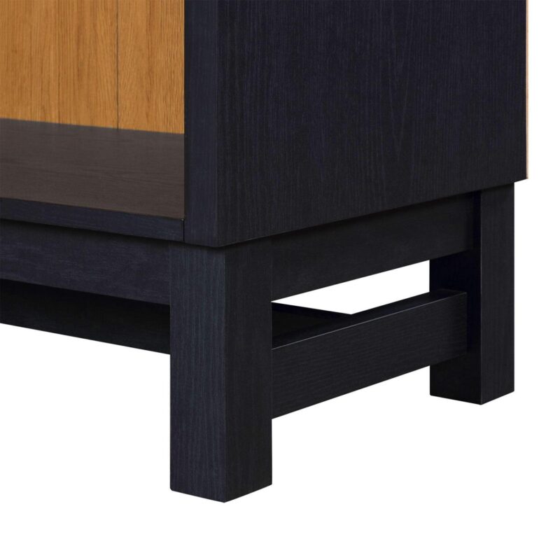 Better Homes and Gardens Juliet Open Arch Bookcase, Rich Black and Light Honey - Image 8