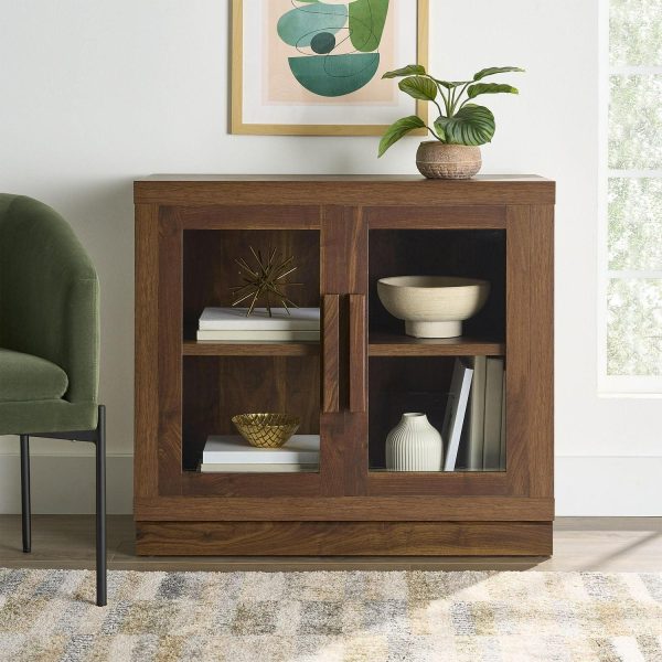 Better Homes and Gardens Ezra Accent Cabinet, Warm Walnut Finish