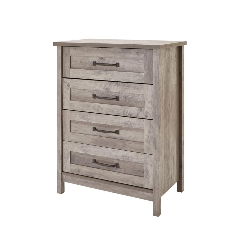 Better Homes and Gardens Modern Farmhouse 4-Drawer Dresser, Rustic Gray Finish - Image 10