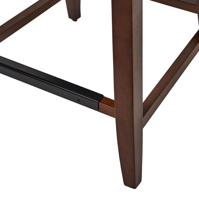 Better Homes and Gardens Windsor Upholstered Wingback Counter Stool 2 Pack, Truffle Brown - Image 5