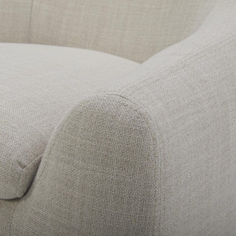 Better Homes and Gardens Emerson Curvy Accent Chair, Cream Linen - Image 10