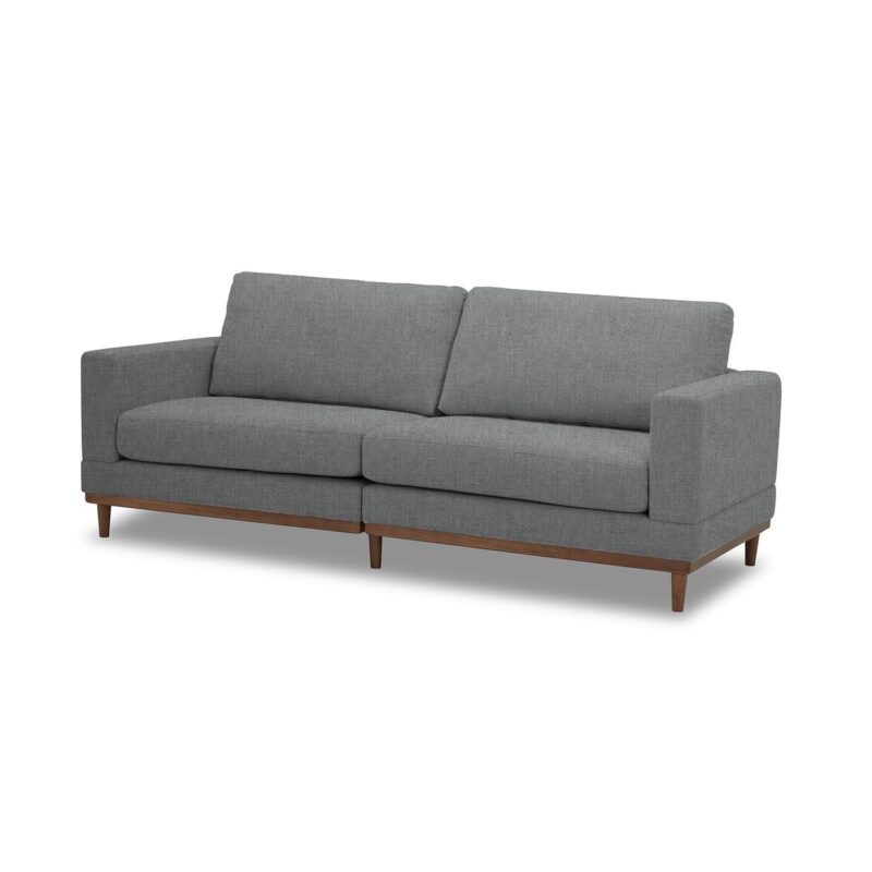 Better Homes and Gardens Springwood Wood Frame 83.46  Couch, Gray - Image 9
