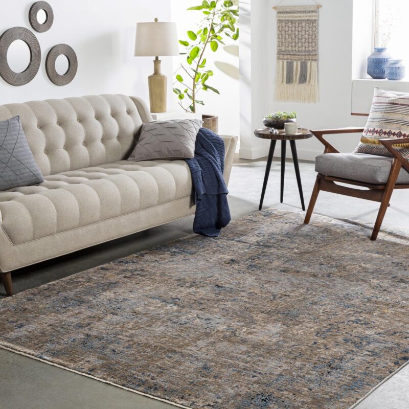 Better Homes and Gardens Green Abstract Area Rug, Green, 7'10  x 10'3 - Image 4