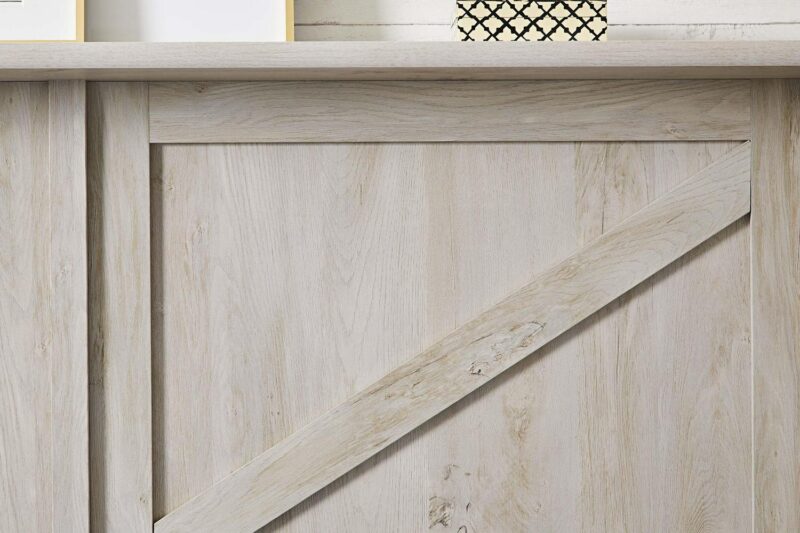 Better Homes and Gardens Modern Farmhouse Bookcase Storage Cabinet, Rustic White Finish - Image 6
