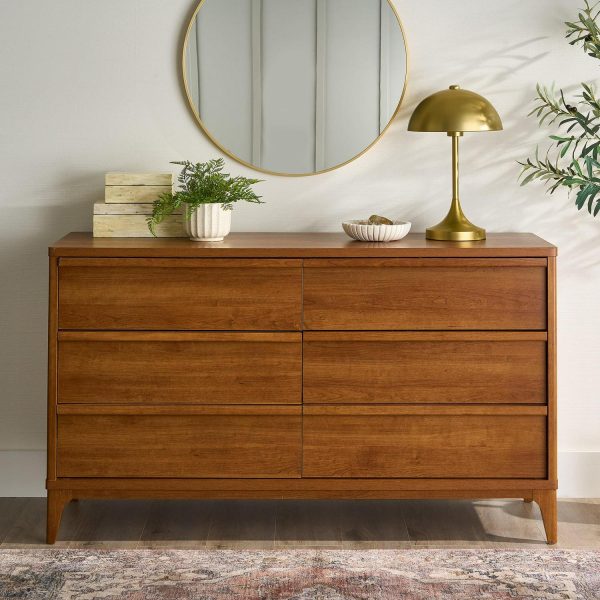 Better Homes and Gardens Greyson 6-Drawer Dresser, Acorn Finish