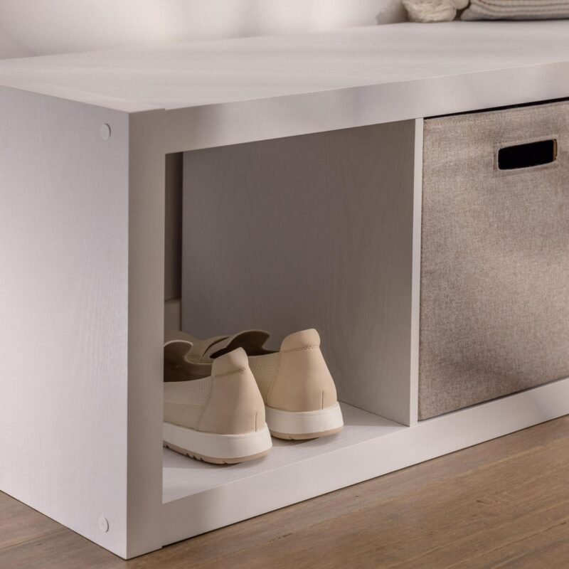 Better Homes and Gardens 5-Cube Vertical Storage Organizer, White Texture - Image 5