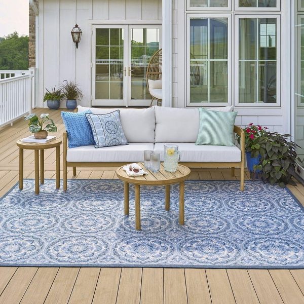 Better Homes and Gardens Astrid 3-Piece Steel Outdoor Sofa and Table Set, Cream